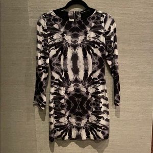 Mara Hoffman black tie dye print dress